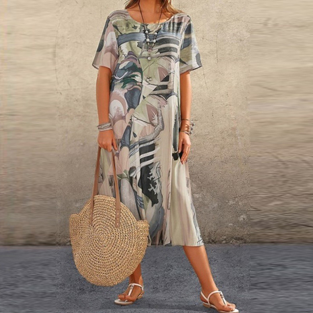 Haydée Chic 3d Hand Painted Dress Premium Wardrobe Essential