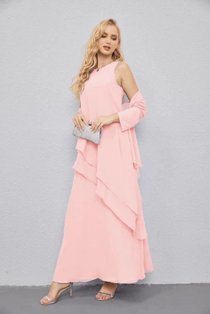 Mother of Bride Dresses with Open Front Lightweight Cardigan Formal Prom Gown 28081 by numbersea