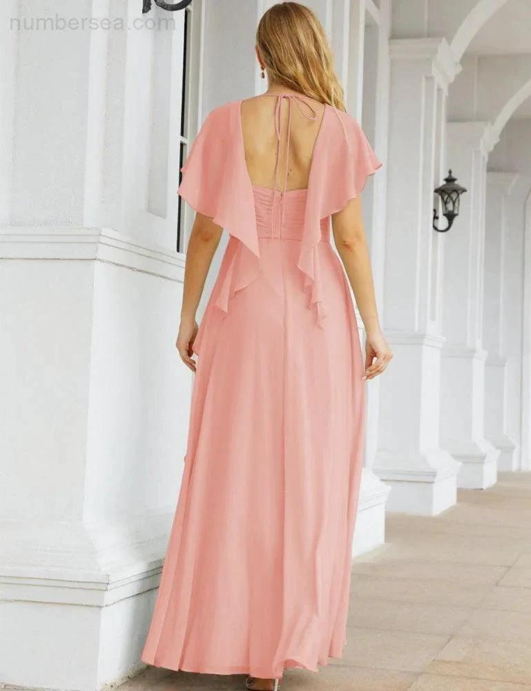 ZapDress Bridesmaid Dresses Backless Formal Prom Gowns for Evening Party Mother of The Bride Dress 28040 (ZD16998)