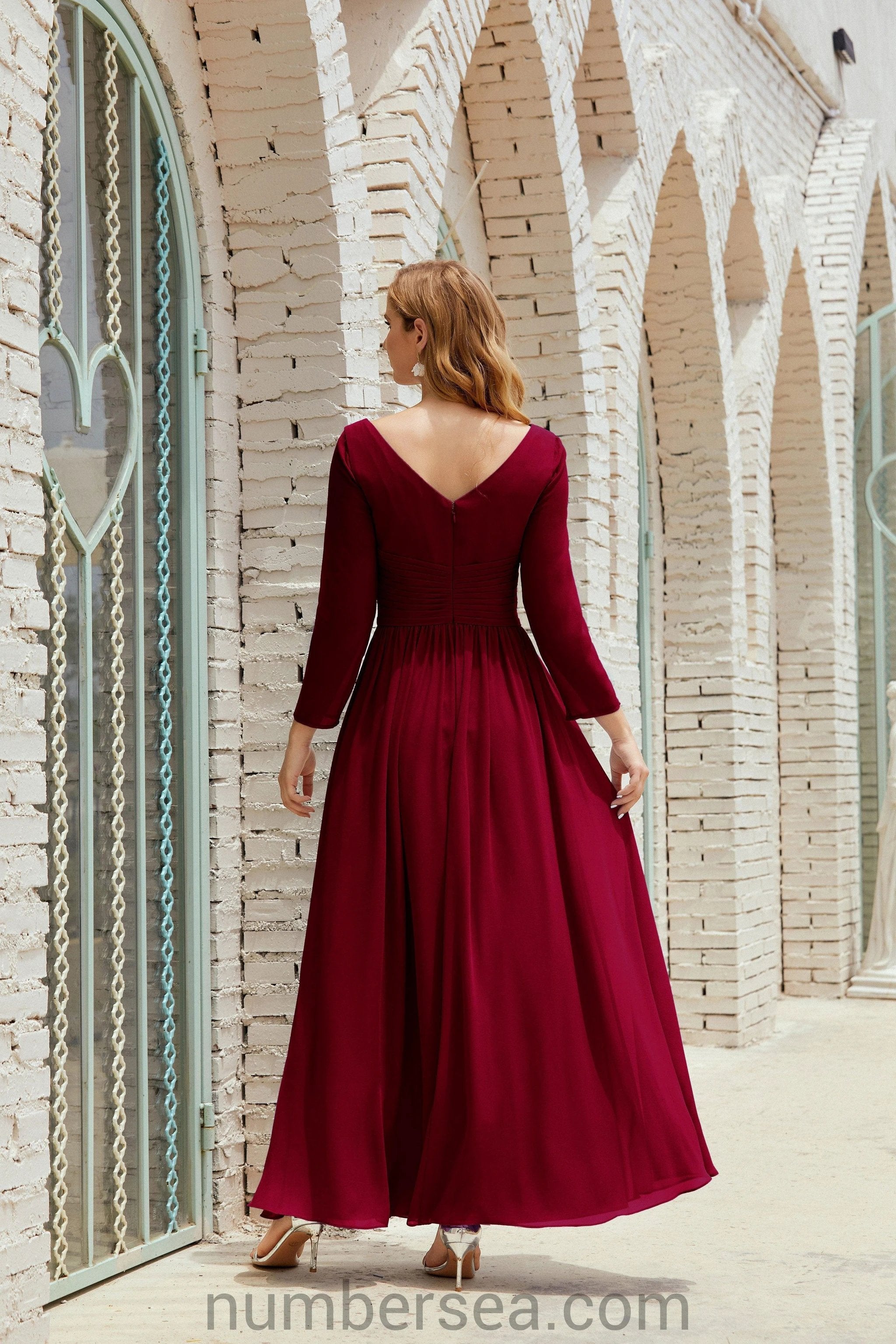 ZapDress Bridesmaid Dress Chiffon Formal Party Dress Evening Dress 28016 (ZD16992)