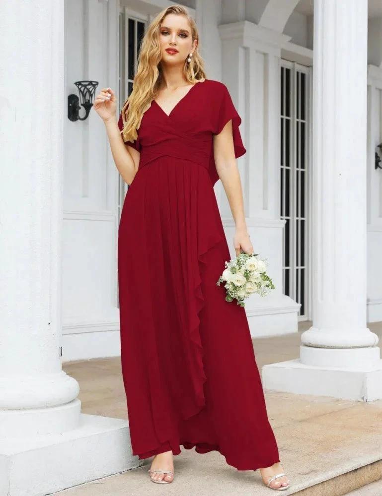 Numbersea Bridesmaid Dresses Backless Formal Prom Gowns for Evening Party Mother of The Bride Dress 28040 by numbersea