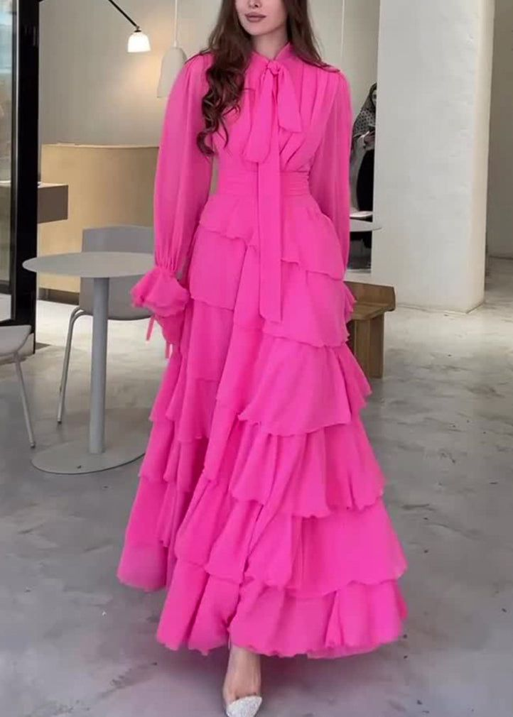 Fashion Chiffon Layered Ruffled Long Prom Dress Elegant Party Evening Dress Y7617 - VelvetHem