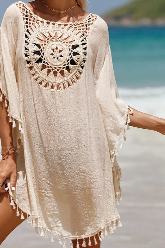 Crochet Cover Up Dress with Contemporary Everyday Styling