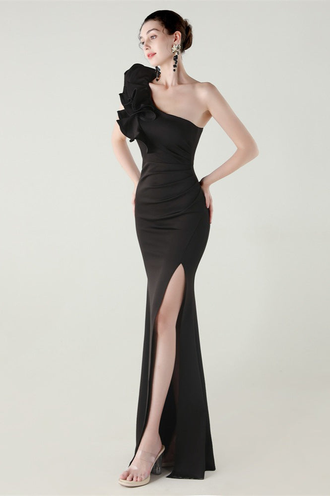 Contemporary Ruffled Floral One Dress for Modern Fashion Wear