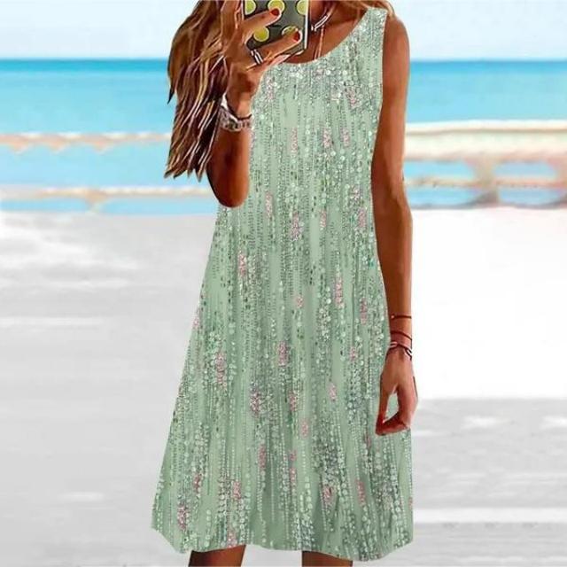 Filomena Exclusive Sleeveless Floral Dress Boutique Collection