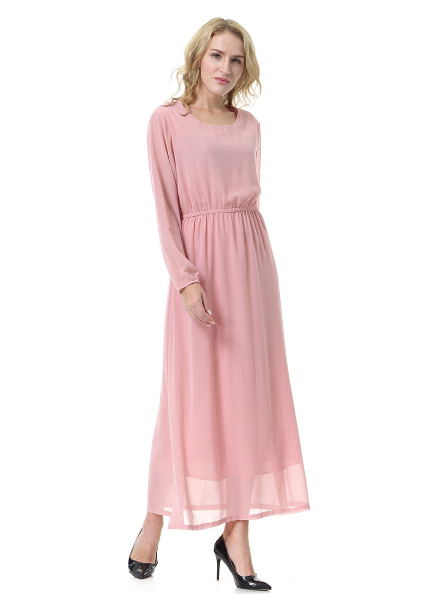 Hopeful Romantic Pleated Midi Dress Light Coral