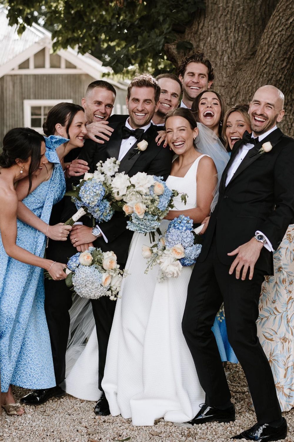 Elegant A Line Square Neck White Long Bridal Party Dress - View 3 | VelvetHem