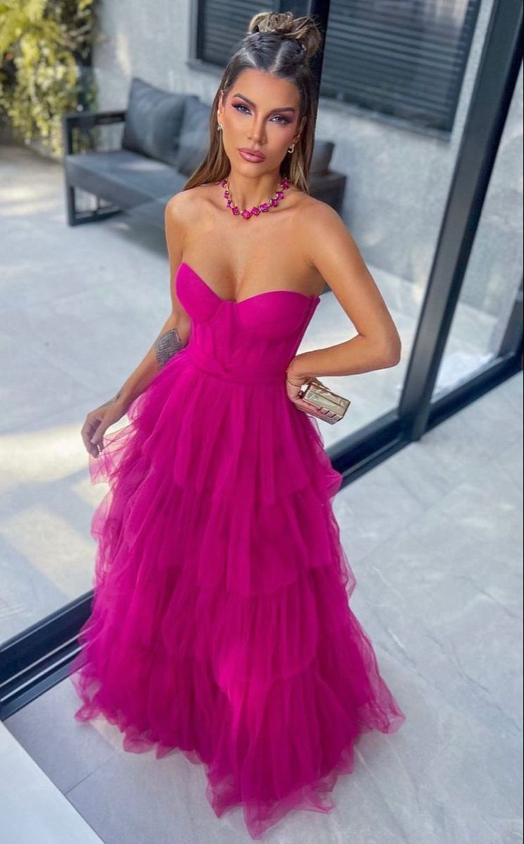 Sweetheart Neckline A-line Tulle Prom Dress,Formal Dress