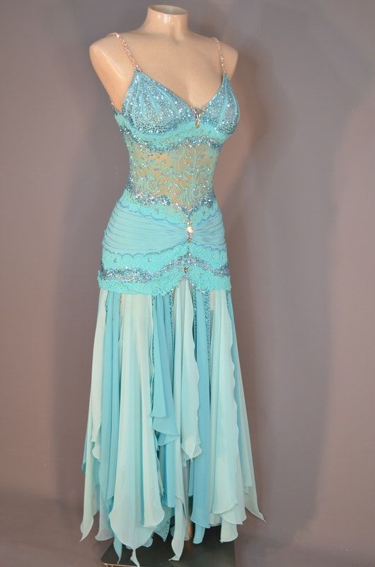 Unique Chiffon Sequins Beaded Evening Dress Spaghetti Straps Party Dress Y8464 - VelvetHem
