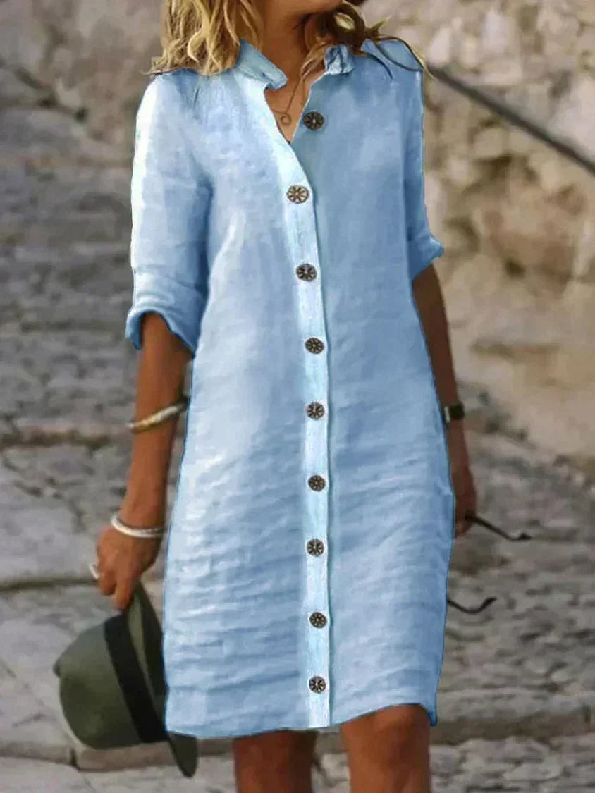 Teodora Stylish Mid-length Dress for Women Office and Evening