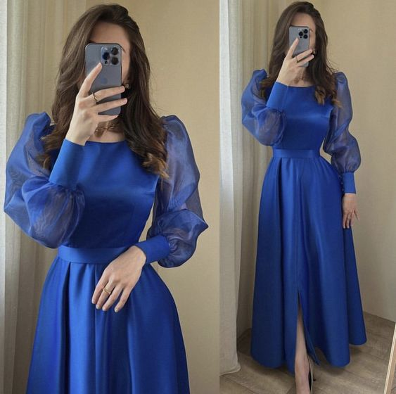 Royal Blue Evening Dresses Prom Gowns Formal Women Dress Y7102 - VelvetHem
