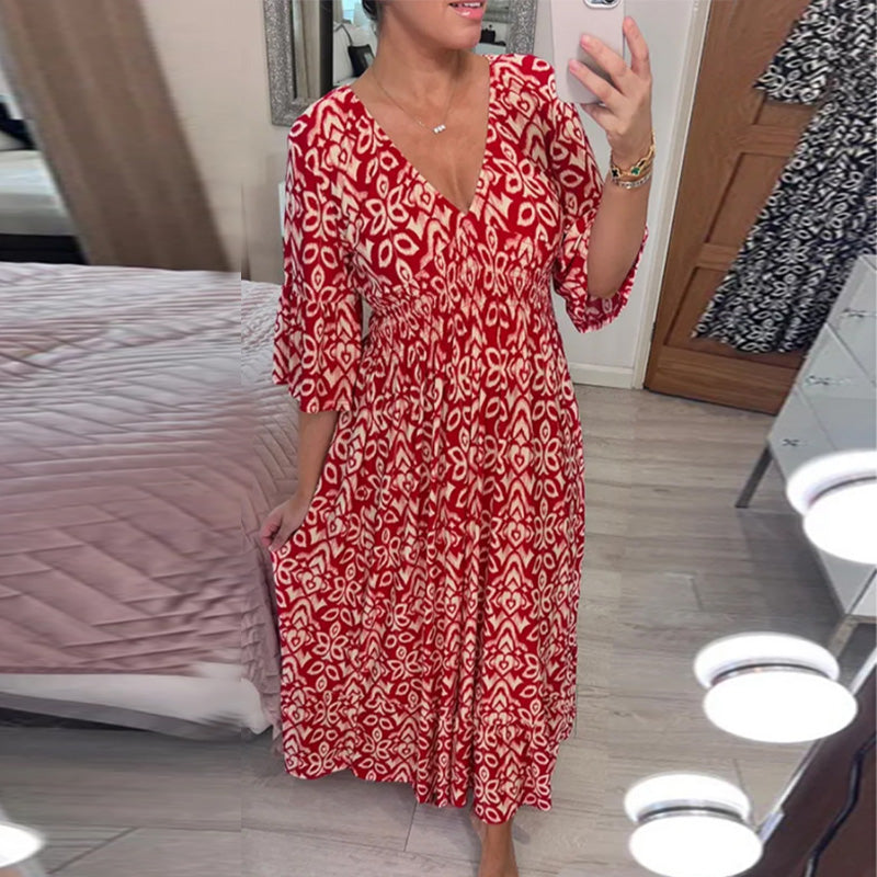 Mignon Chic Dress with Flared Sleeves for Women Date Night Outfit
