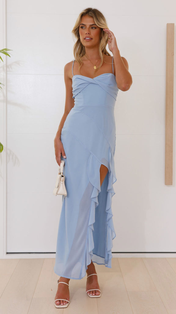 Crenn Maxi Dress Blue