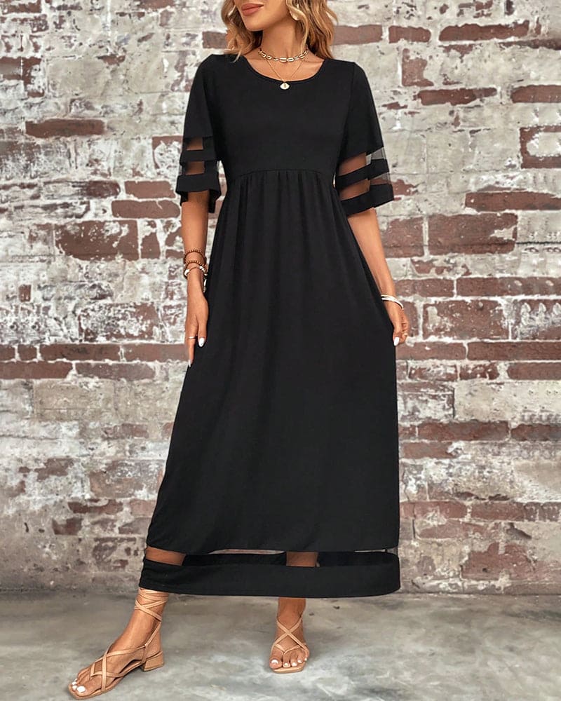 Marissa Exclusive Half Sleeve Maxi Dress Chic Silhouette Collection