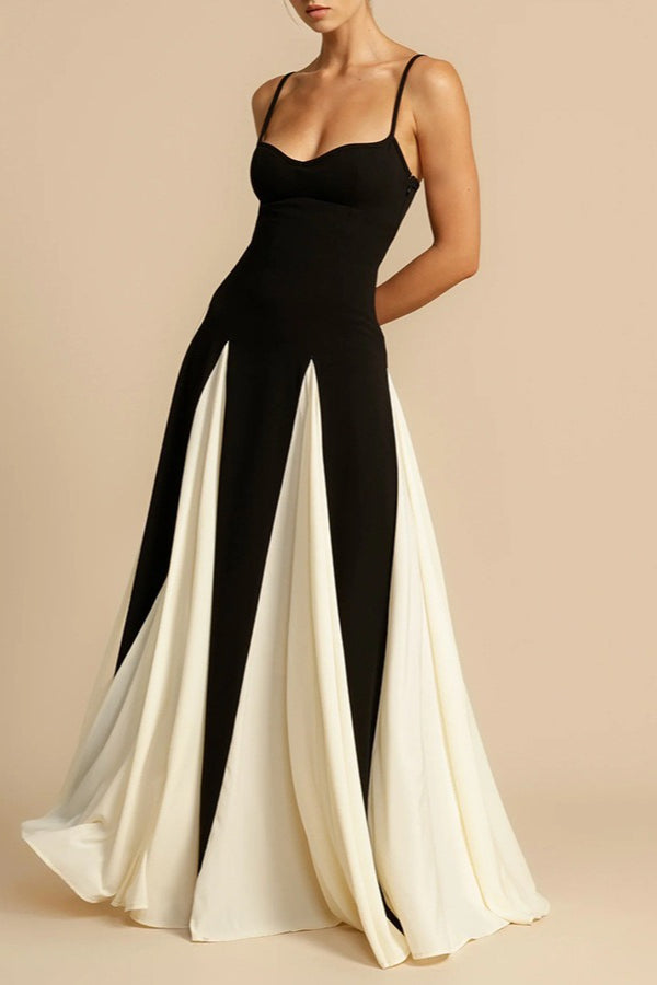 Elegant Panelled Slip Party Dress - VelvetHem