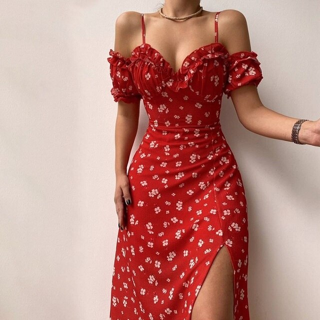 Karina Premium V Neck Cocktail Dress Statement Occasion Edit
