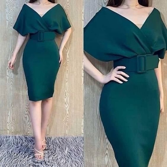 Engagement Dress, Cocktail Midi Dress, Formal Dress, Midi Prom Dress - VelvetHem