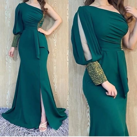 Graduation dress Green Prom Dresses Formal Wedding Evening Party Dresses For Graduation - VelvetHem