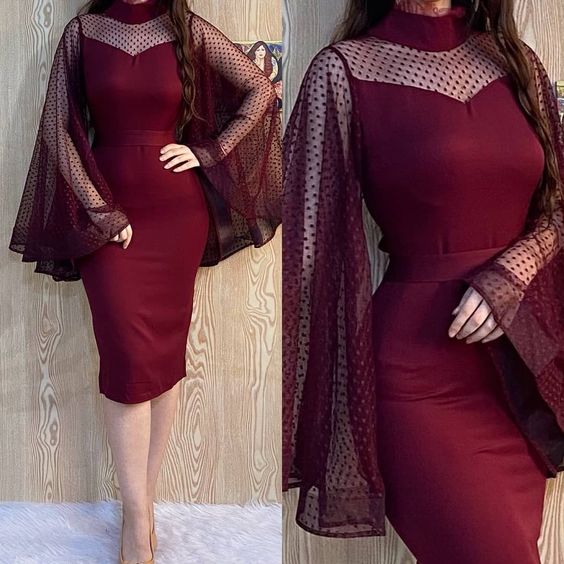 Engagement Dress, Cocktail Midi Dress, Formal Dress, Midi Prom Dress - VelvetHem