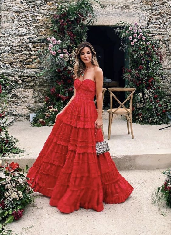 Fashion Red Prom Dresses Long Sexy Prom Dress - VelvetHem