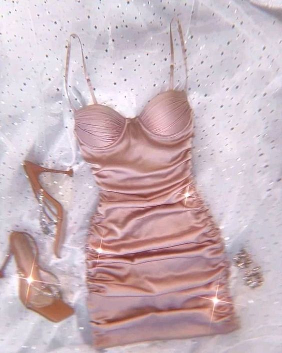 Pink Short Party Dress,Cocktail Dresses - VelvetHem