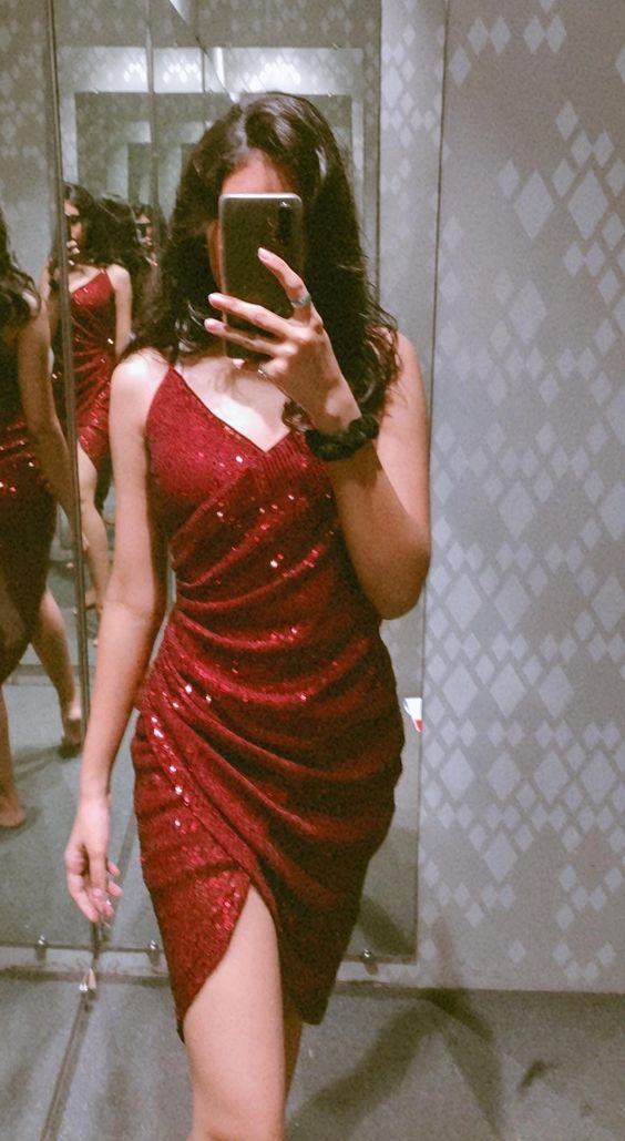 Red Party Dress,Cocktail Dresses - VelvetHem