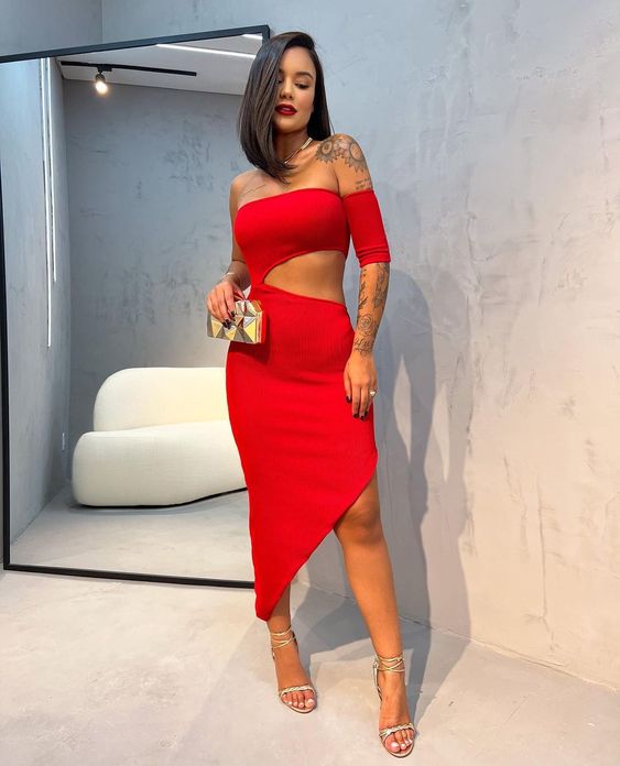Red Occasion Dresses Evening Gowns - VelvetHem