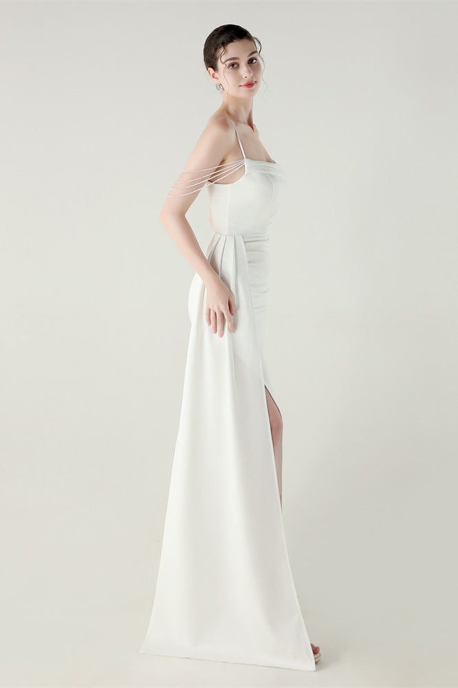 Satin Spaghetti Strap Premium Dress for Streetwear Style