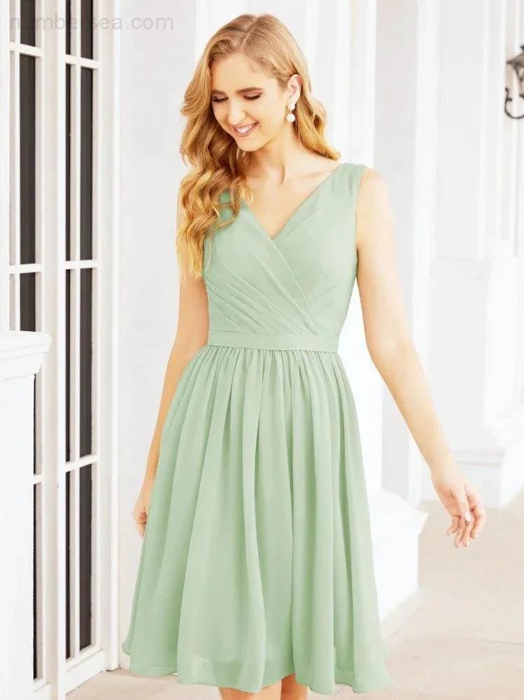 ZapDress Homecoming Dresses Knee Length Skirt V Back 28062 (ZD16943)