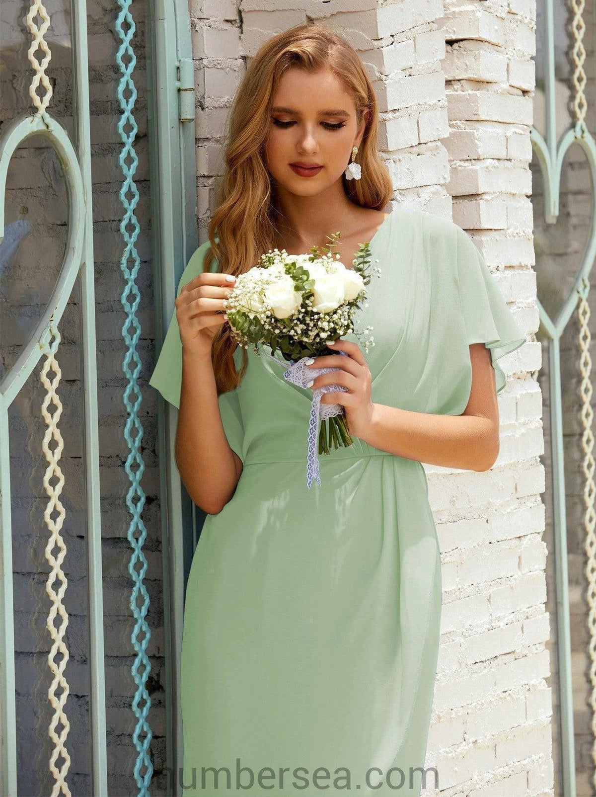 Homecoming Dresses Knee Length Sleeveless Prom Gowns 28021 (ZD16955)