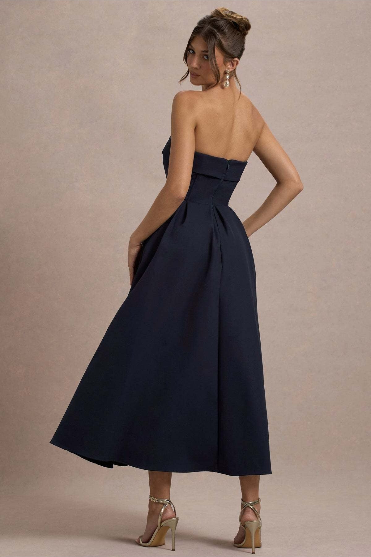 Bandage Strapless Party Dress - View 5 | VelvetHem