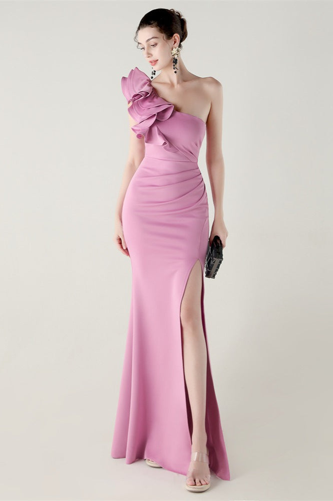 Contemporary Ruffled Floral One Dress for Modern Fashion Wear