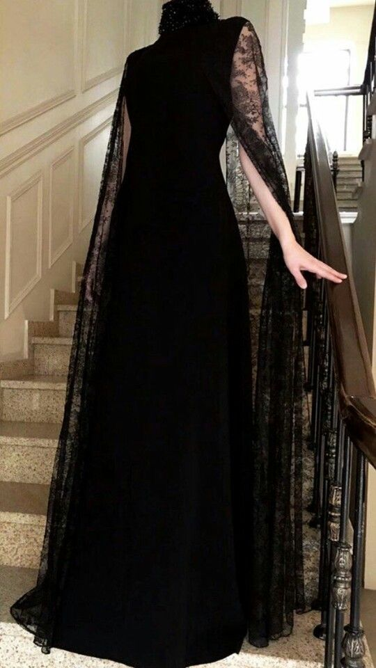Classy Black Sheath Long Evening Dress Black Evening Gown Y7144 - VelvetHem