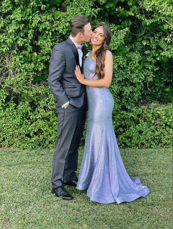 Charming One Shoulder Mermaid Prom Dress,Senior Prom Gown - View 2 | VelvetHem