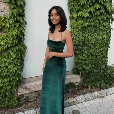 Vintage Green Slit Side Velvet Evening Dress Long Party Dress - VelvetHem