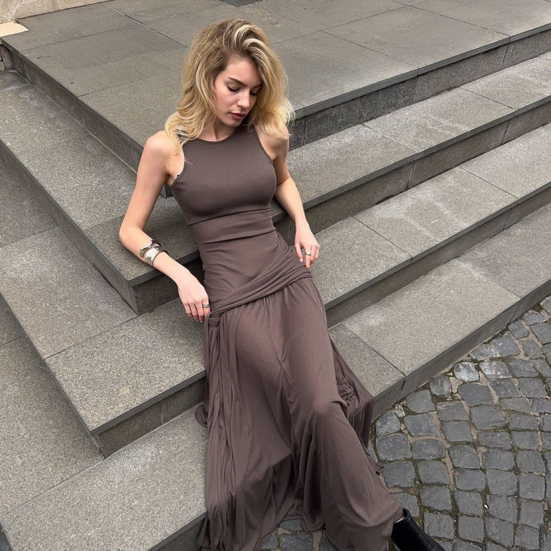 Niger Maxi Dress Brown