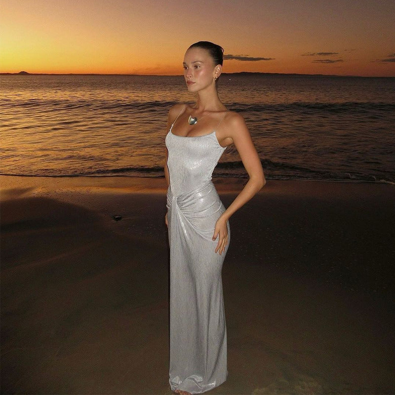Vinson Maxi Dress Silver