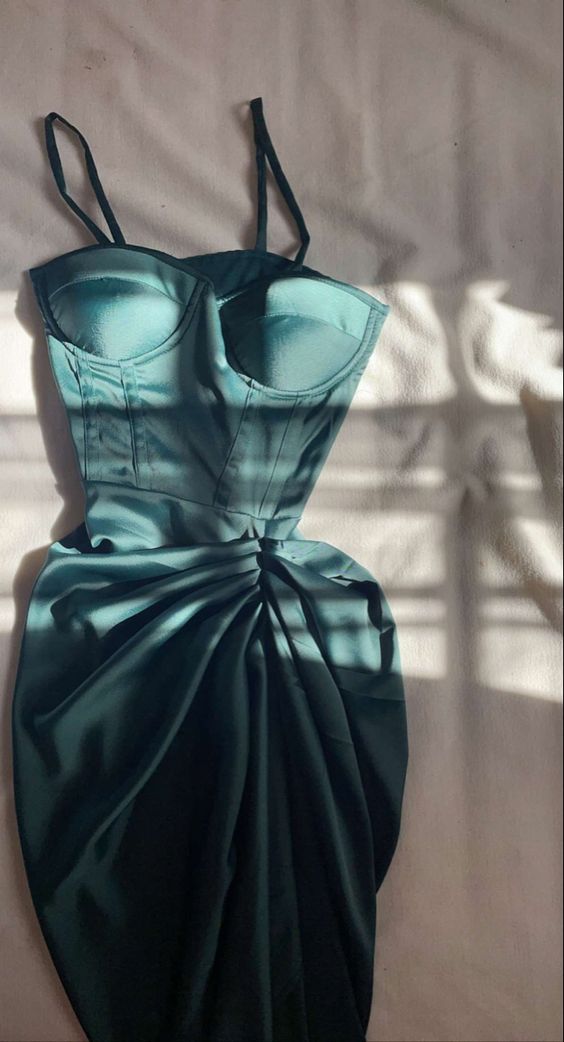 Sexy Solid Split Joint Fold Asymmetrical Spaghetti Strap Sling Dress Dresses