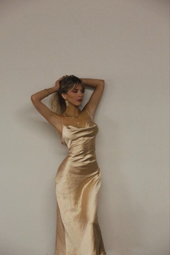 Champagne Evening Dress Long Prom Dress Party Dress - VelvetHem