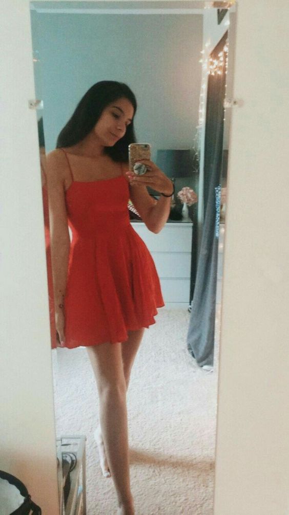 Red Homecoming Dresses Short Cocktail Dress Party Gowns Short Prom Dress - VelvetHem