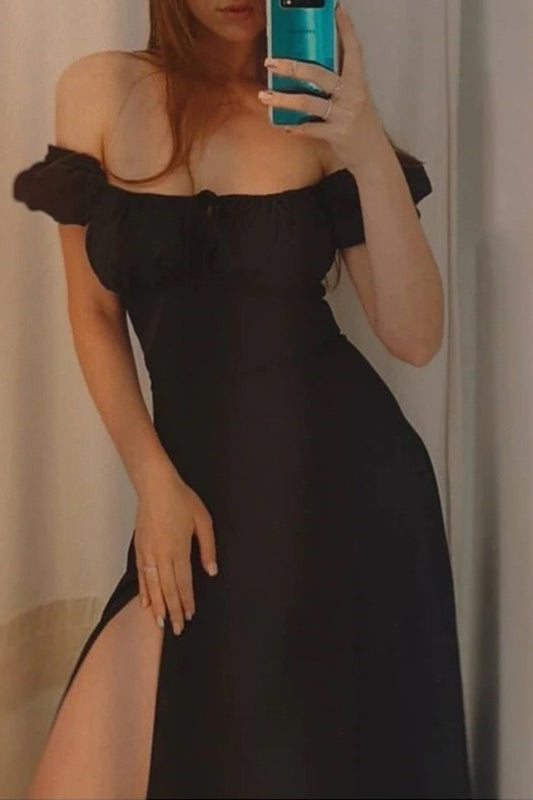 Tie Strap Split Hem Maxi Dress - View 6 | VelvetHem