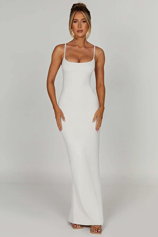 Backless Spaghetti Strap Bodycon Maxi Dress - View 10 | VelvetHem