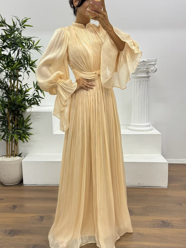 French Inspired Waist Maxi Dress