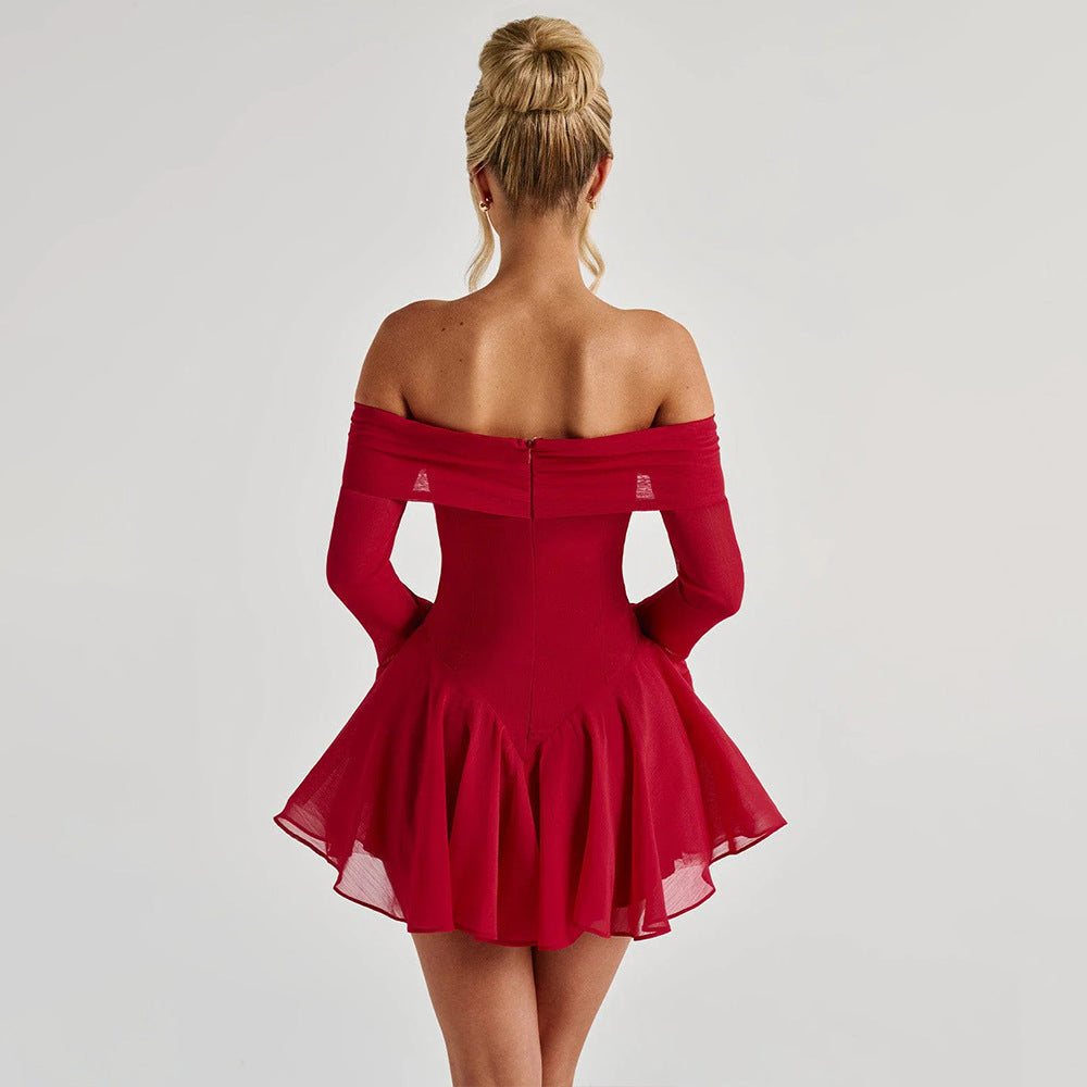Savoca Mini Dress Red