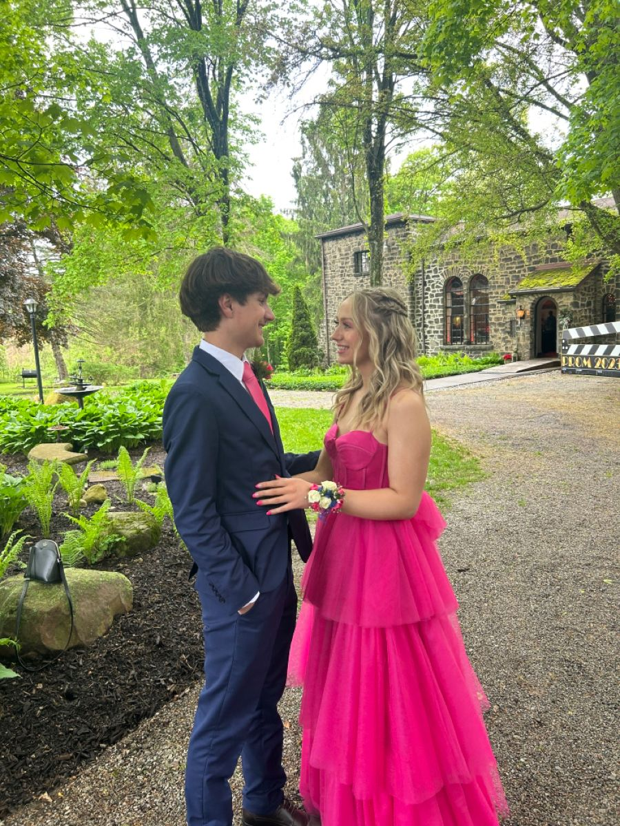 Elegant A-line Tulle Layered Prom Dress,Graduation Dress,Evening Dress Y2331 - VelvetHem