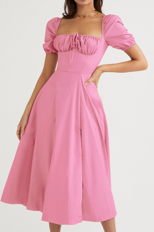 Tie Strap Split Hem Maxi Dress - View 9 | VelvetHem
