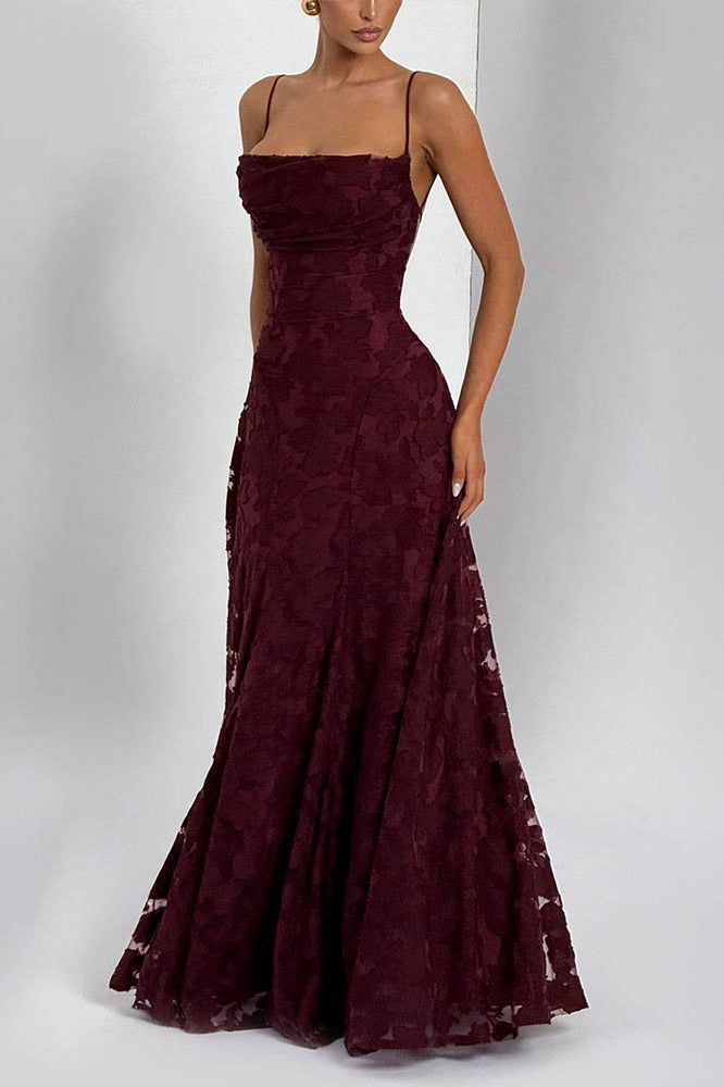 Backless Chiffon Maxi Dress - View 12 | VelvetHem