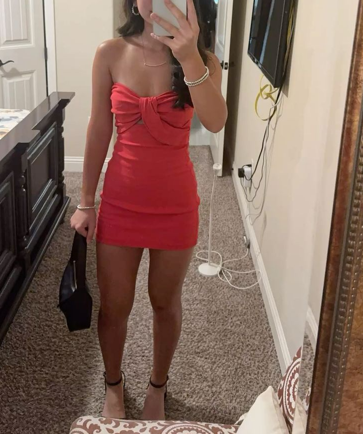 Sexy simple short evening dress short homecoming gowns fg6835 - View 2 | VelvetHem