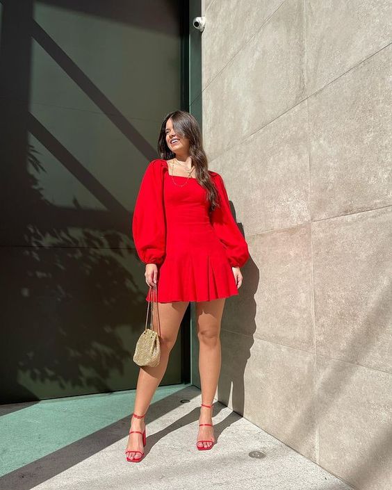 Red Homecoming Dress, Short Prom Dress - VelvetHem