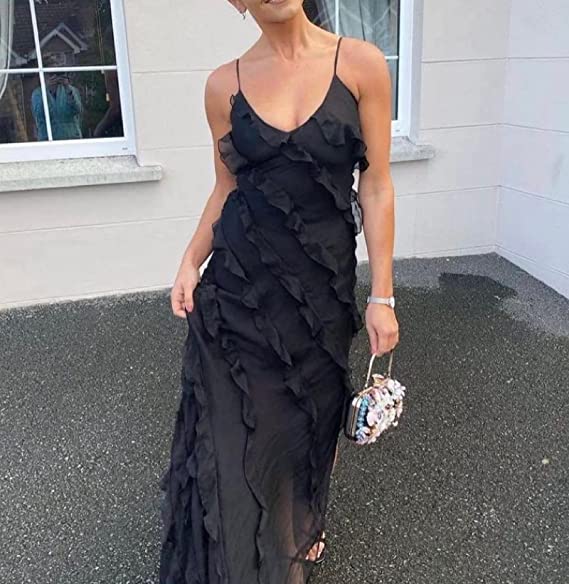 Black Long Party Dress, Mermaid Prom Dress
